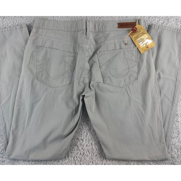 True Religion Womens 29 Brianna Pants Rare Vtg 2003 NWT Gray 90s Y2K Made-USA - Picture 12 of 16